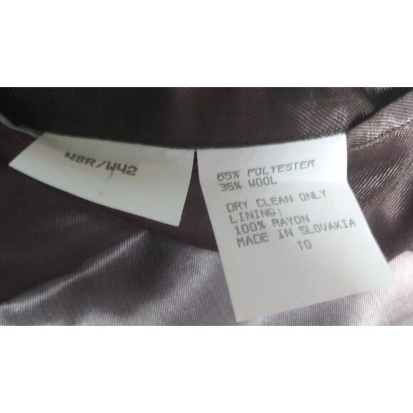 Kilburne and Finch Mens blazer sports coat 48R/W42 Wool Blend grayish brown EUC - Picture 6 of 10